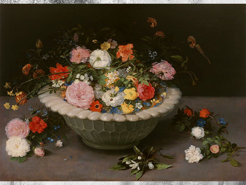 Jan Brueghel. Flowers in a bowl